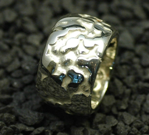 Silber Designer Ring 15mm